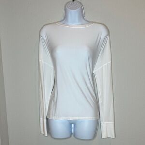 Alia Elegant Cream Long Sleeve Top